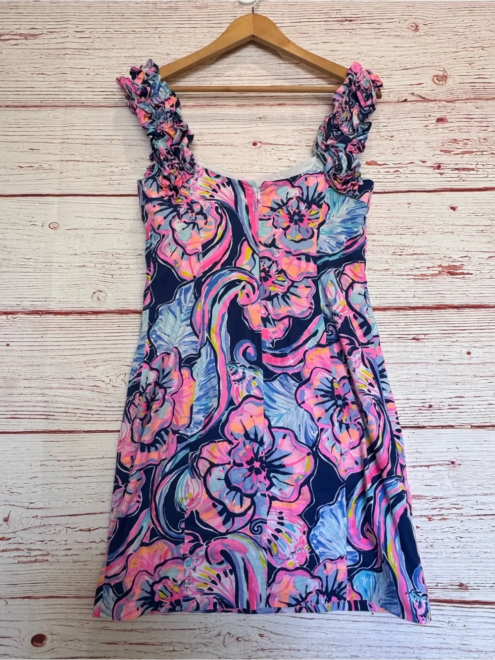 Lilly Pulitzer Devina Dress in Nauti Navy Boho Bateau Sz 4